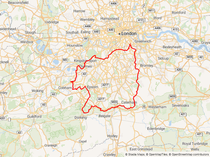 CX South London Loop map