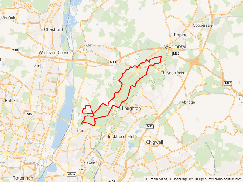 Epping Forest Classic map